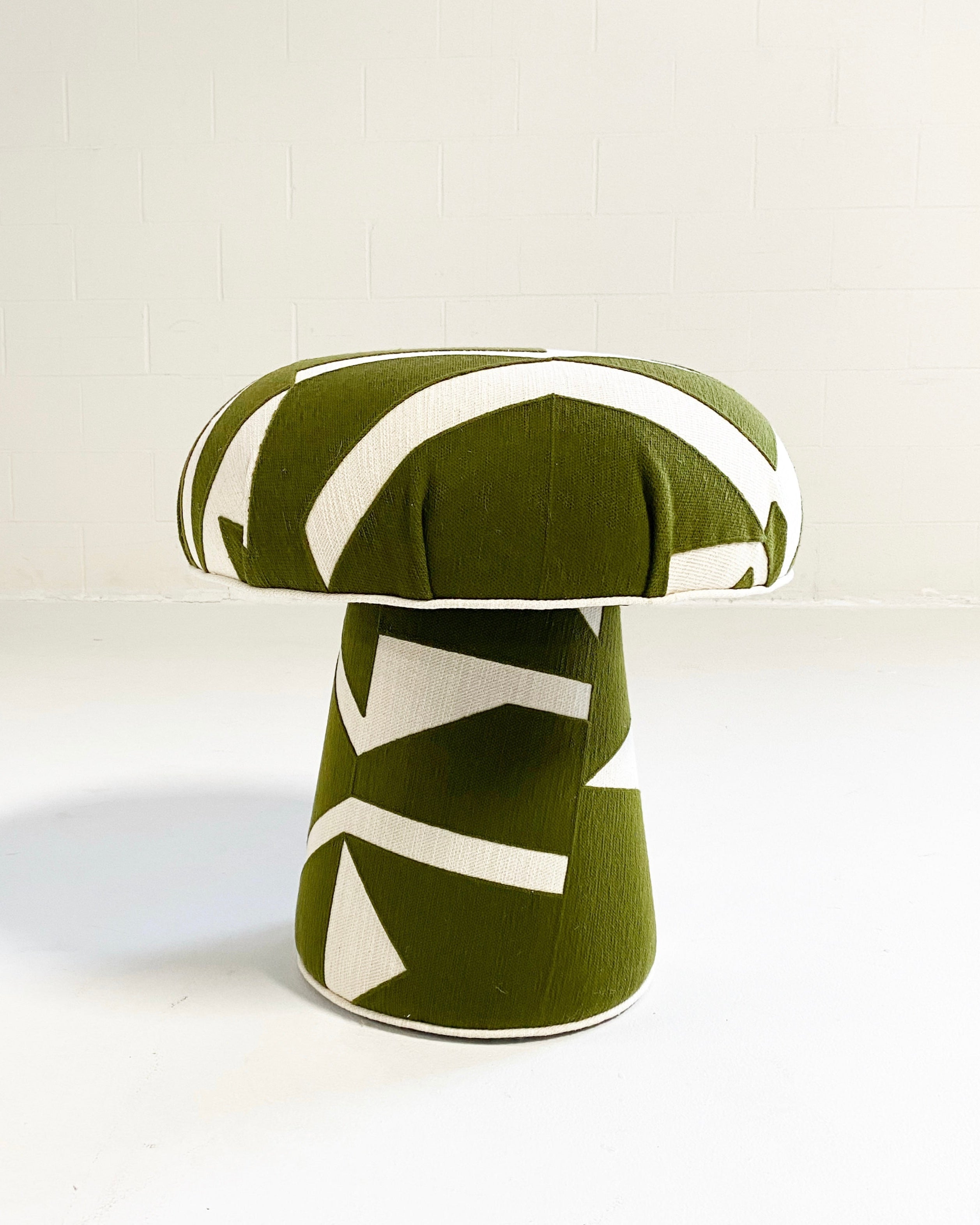 The Forsyth Mushroom Pouf in Pierre Frey Wokabi