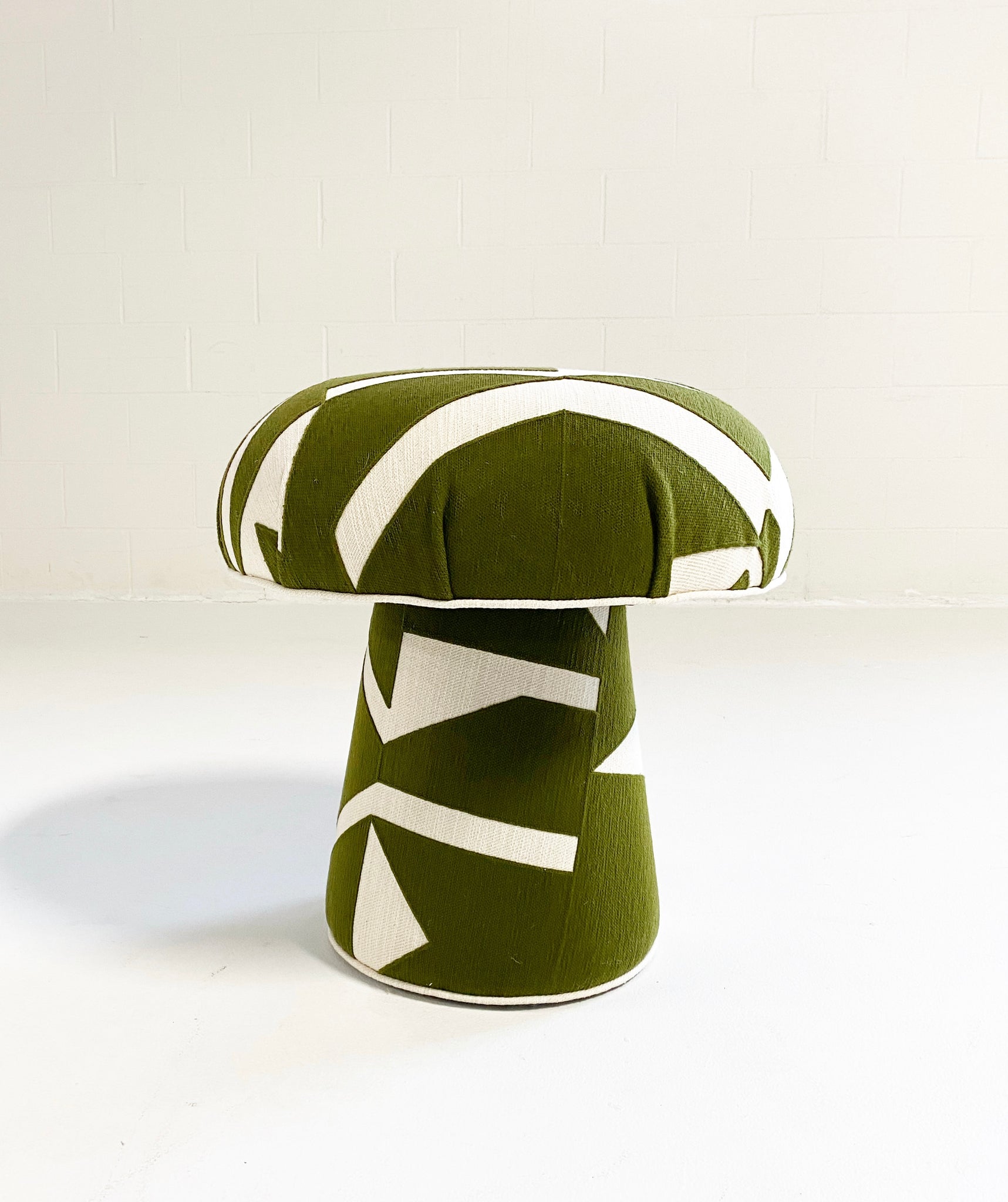 The Forsyth Mushroom Pouf in Pierre Frey Wokabi