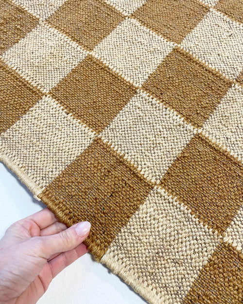 The Forsyth Checkerboard Rug - Camel