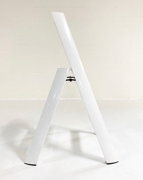 Lucano Wide 3-Step Ladder - White