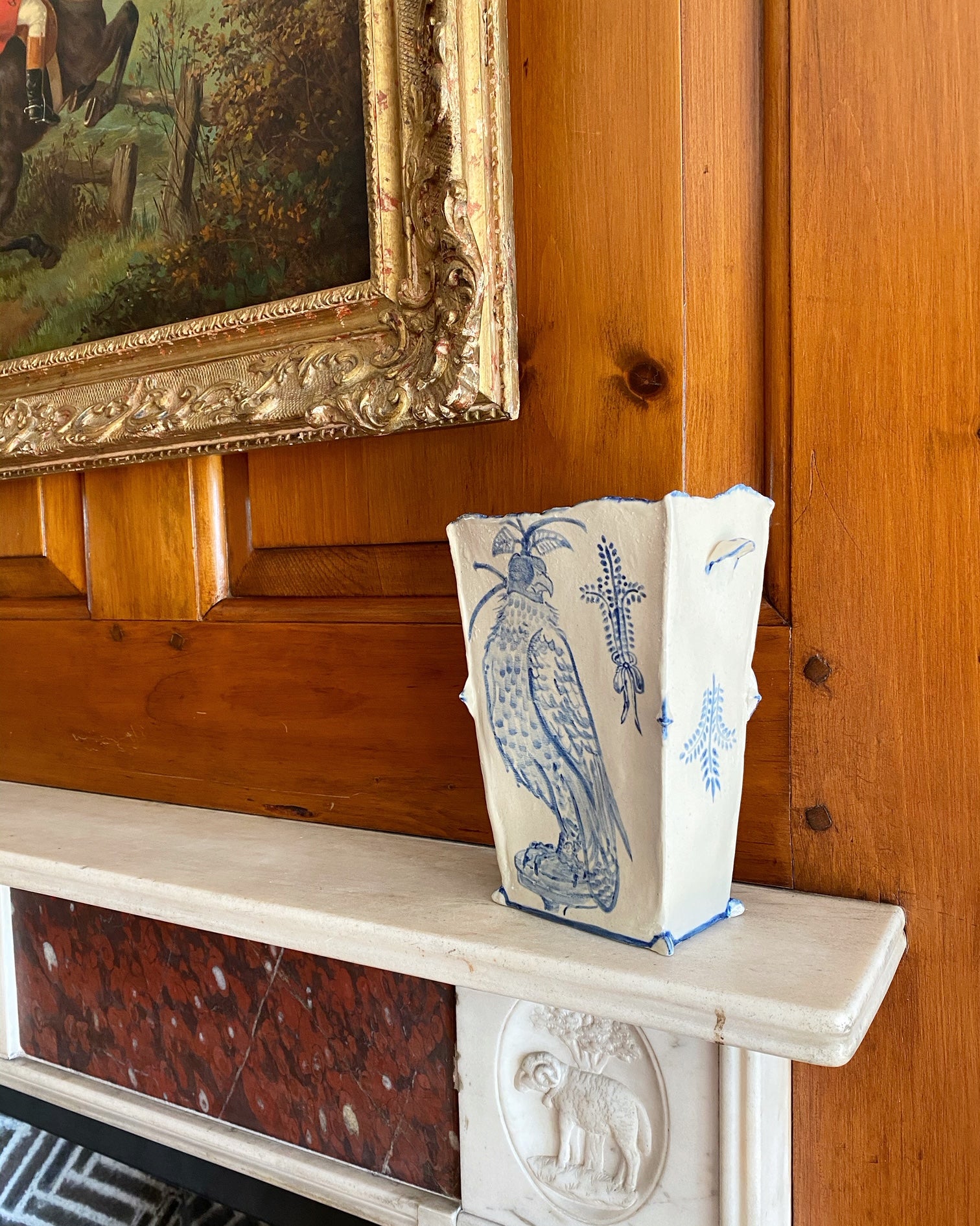 Blind Trust Hooded Falcon Vase