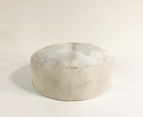 The Forsyth Cloud Ottoman in Cowhide - FORSYTH