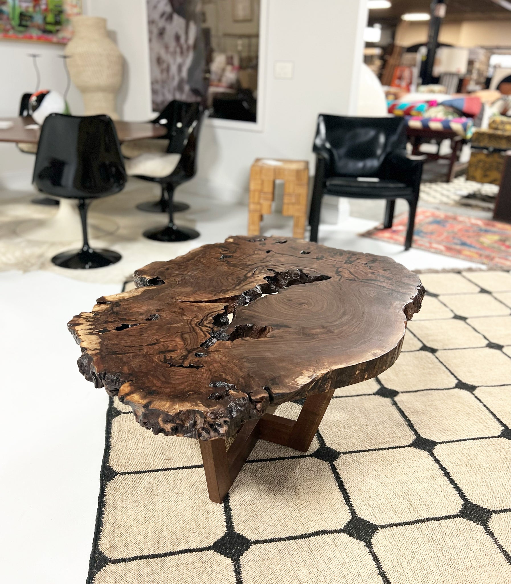 Walnut Burl Slab Coffee Table, Edition of 10