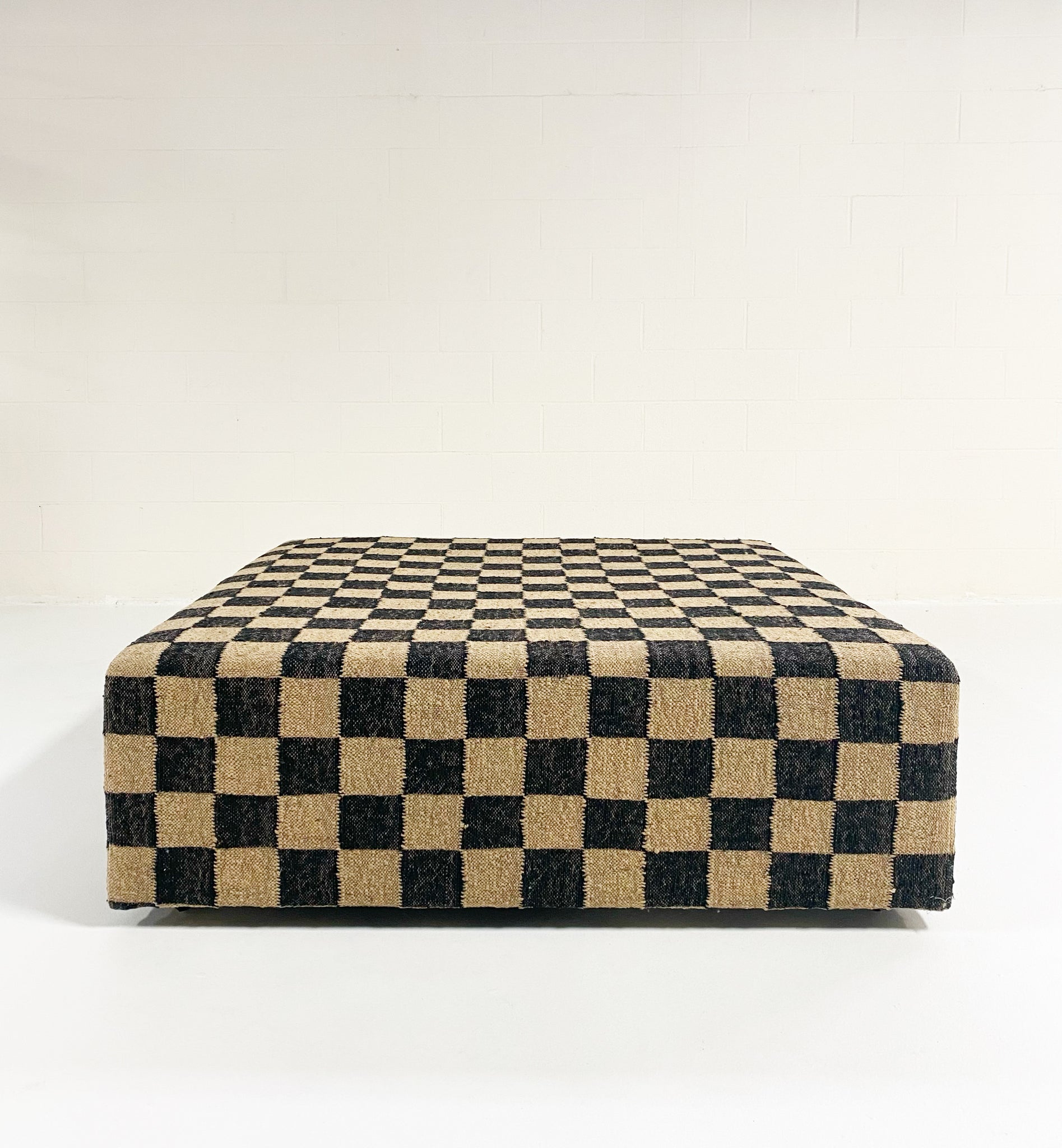 The Forsyth Checkerboard Ottoman, 54 x 54 in