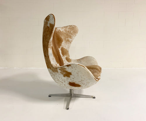 Egg Chairs in Brazilian Cowhide, pair - FORSYTH