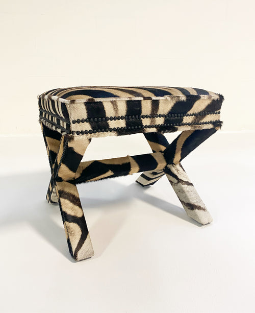 X Bench in Zebra Hide - FORSYTH