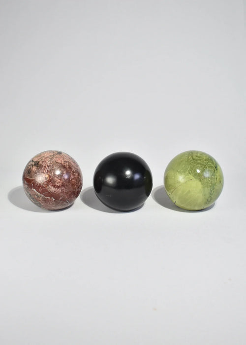 Sphere Bookend - Green Serpentine