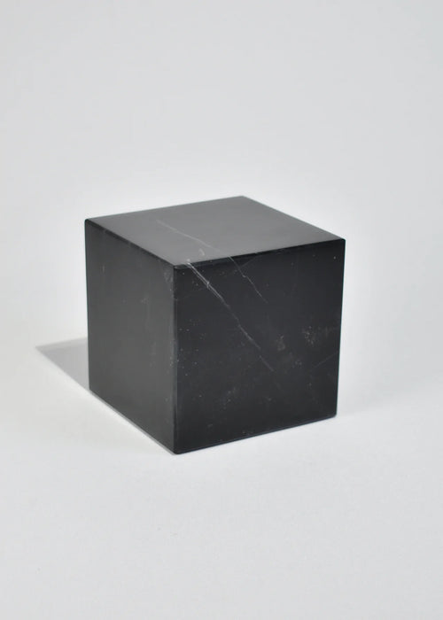 Cube Bookend - Black Onyx