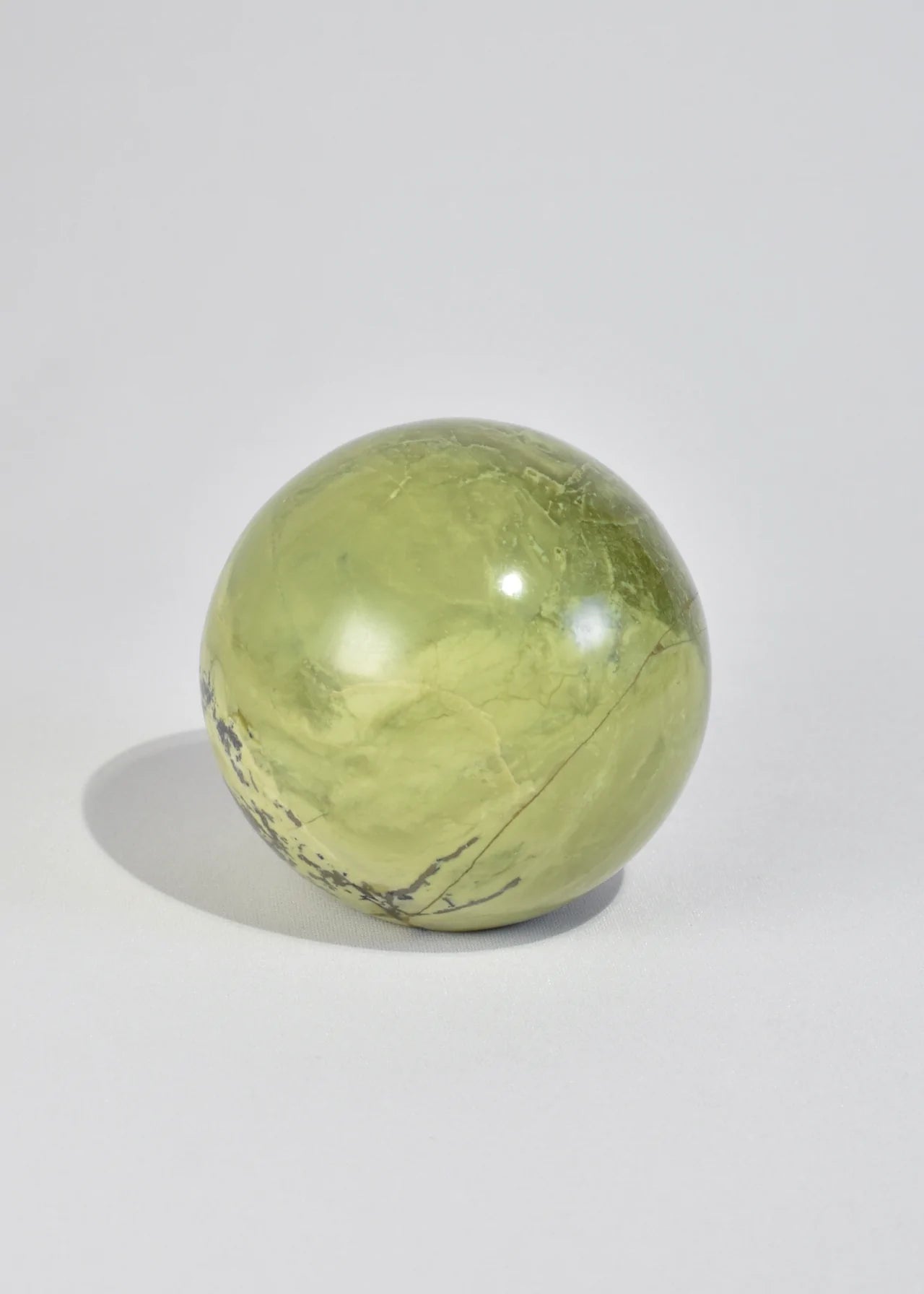 Sphere Bookend - Green Serpentine
