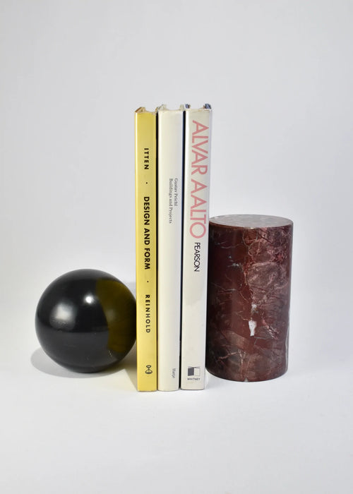 Cylinder Bookend - Red Jasper