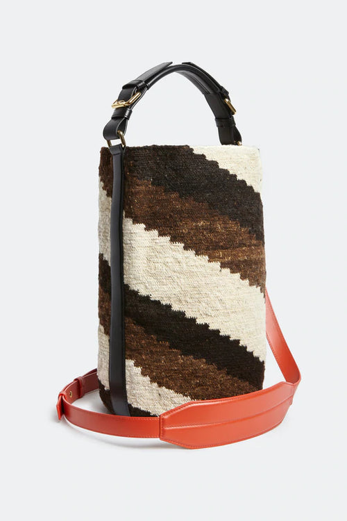 Diagonal Cylinder Maxi Bag