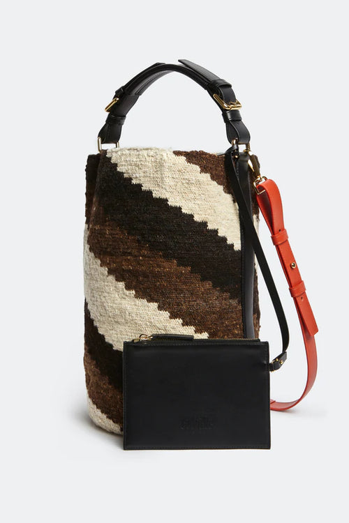 Diagonal Cylinder Maxi Bag