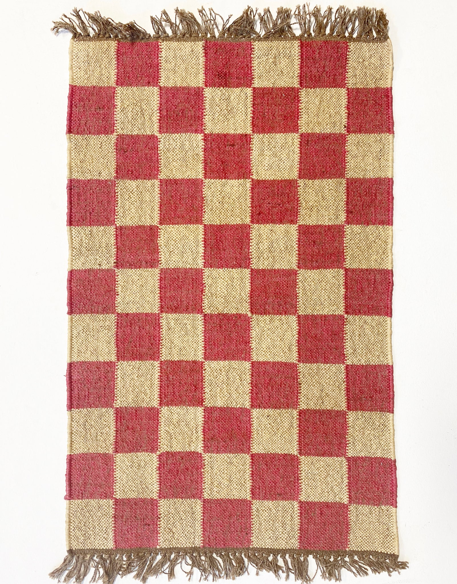 The Forsyth Checkerboard Rug - Hibiscus