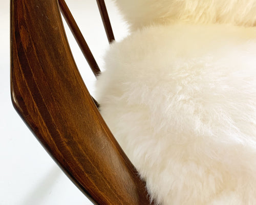 Bentwood Lounge Chairs with Sheepskin Cushions - FORSYTH