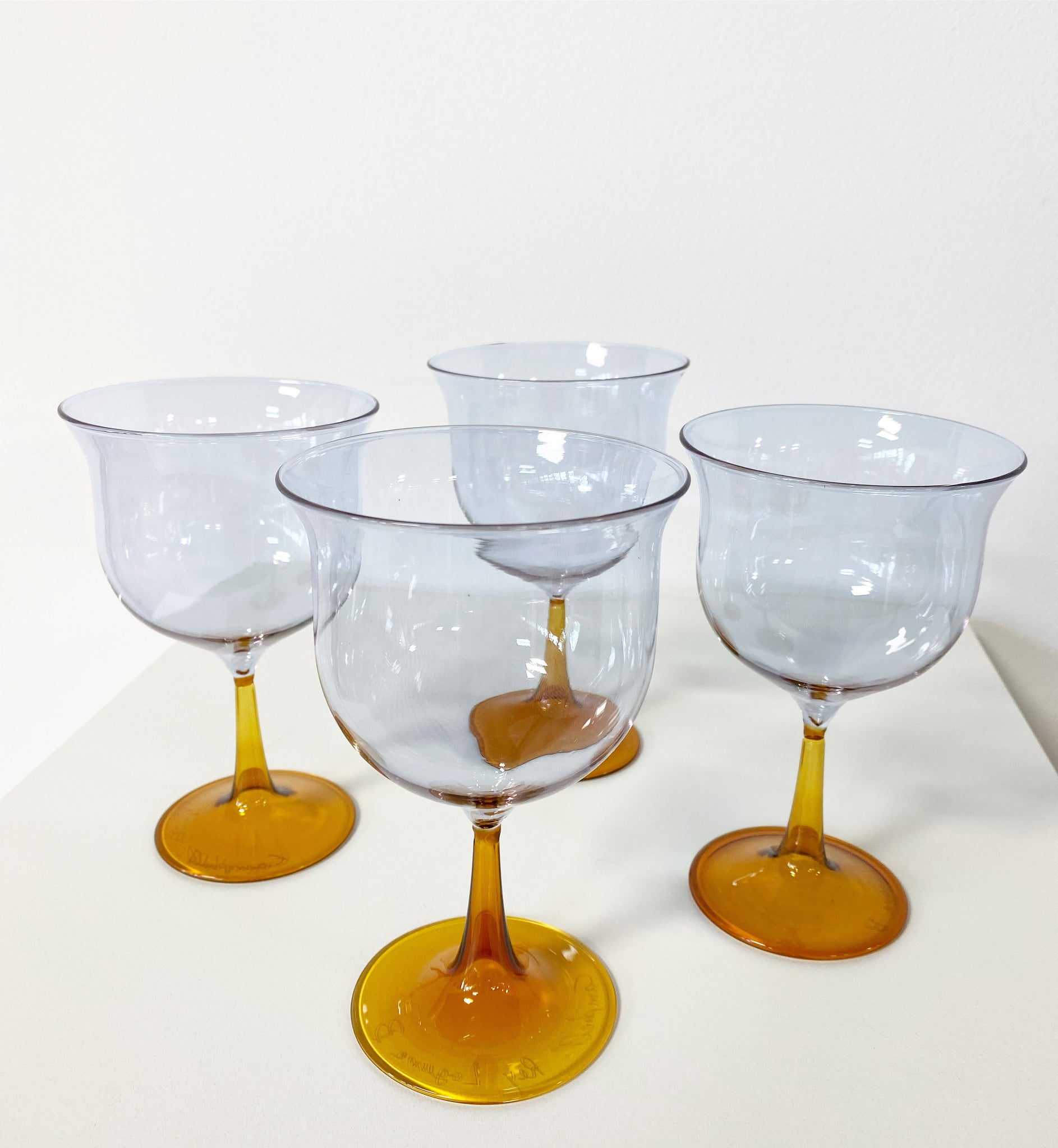 Cosimo Wine Glasses, Violet-Amber, set of 4