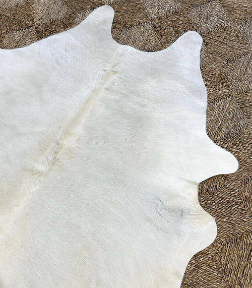 Brazilian Cowhide Rug, Ivory, No. 2