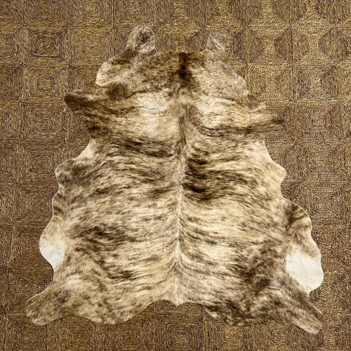 Brazilian Cowhide Rug, Brindle, No. 1