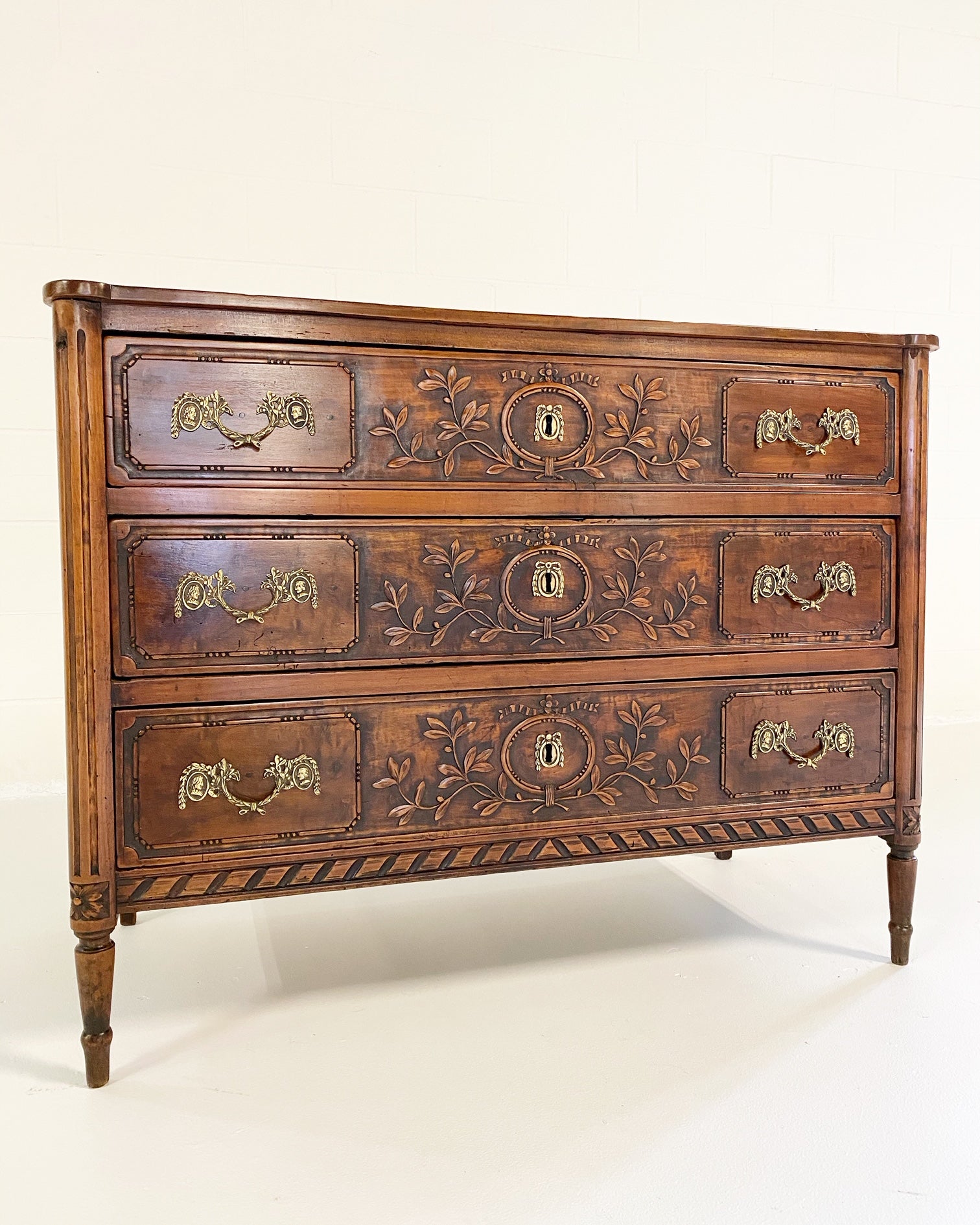 18th Century Continental Neoclassical Walnut Commode