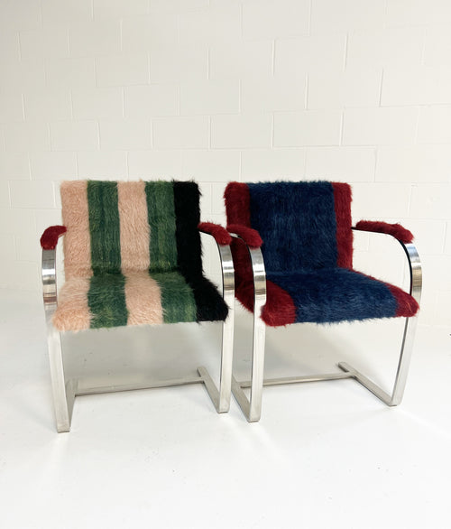 Brno Chairs in Colville Mohair, pair