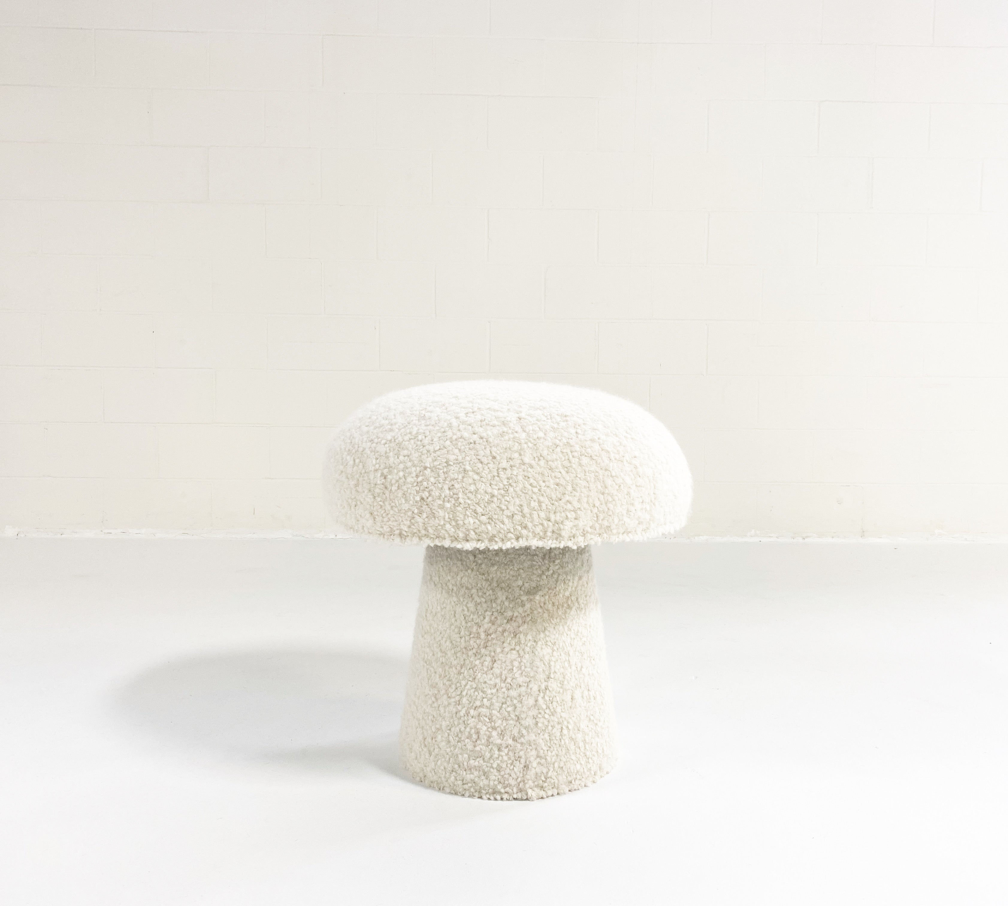 The Forsyth Mushroom Pouf in Boucle
