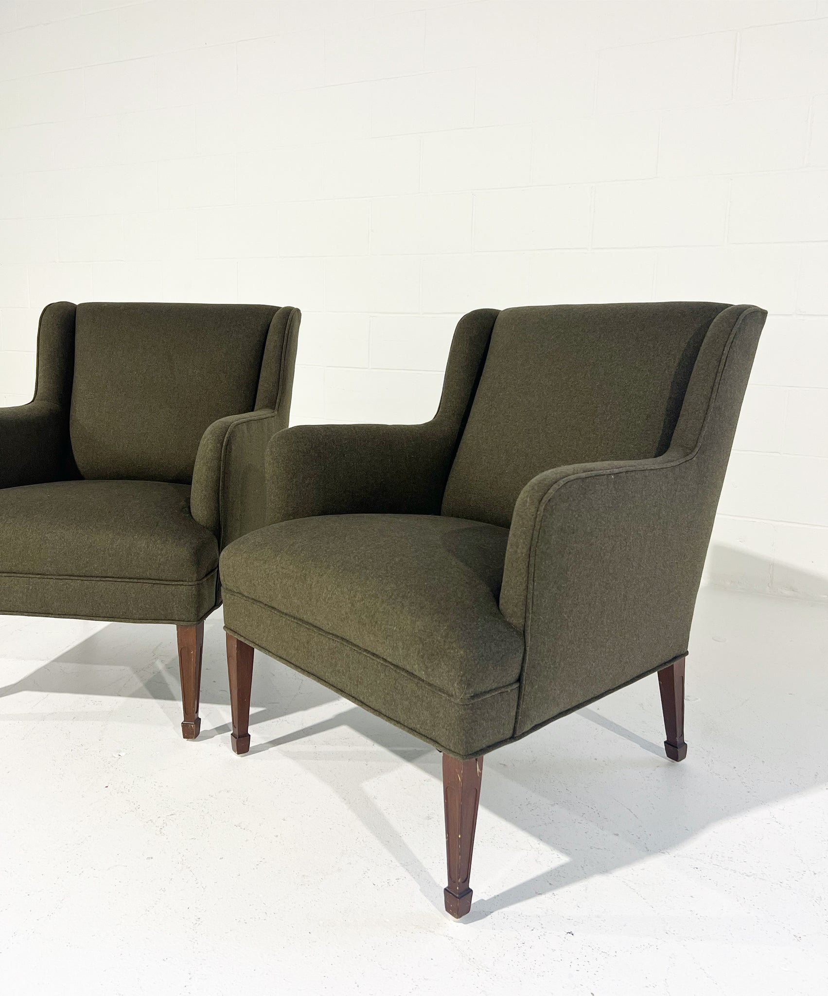 Armchairs in Loro Piana Cashmere Wool