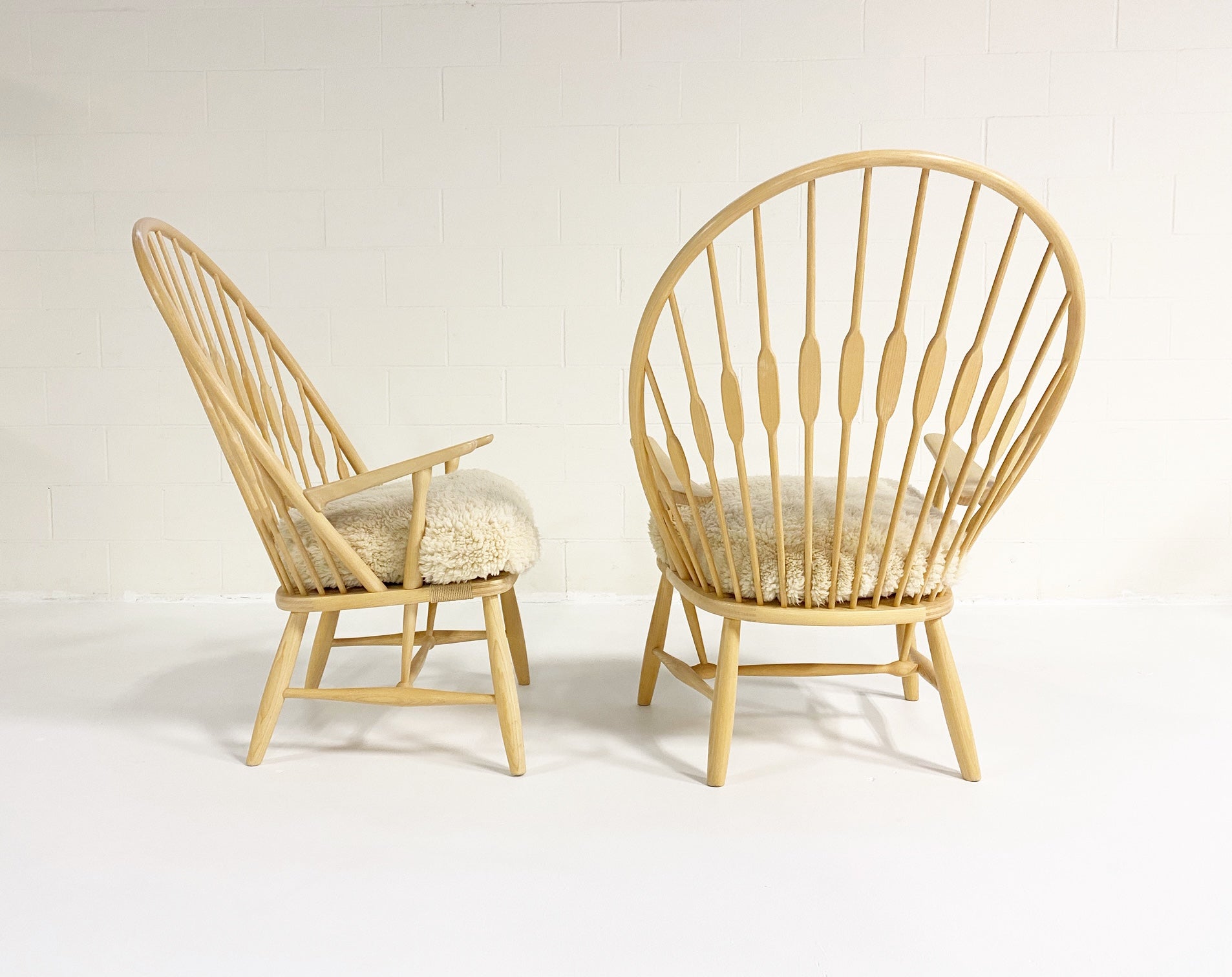 Peacock Lounge Chairs, pair - FORSYTH