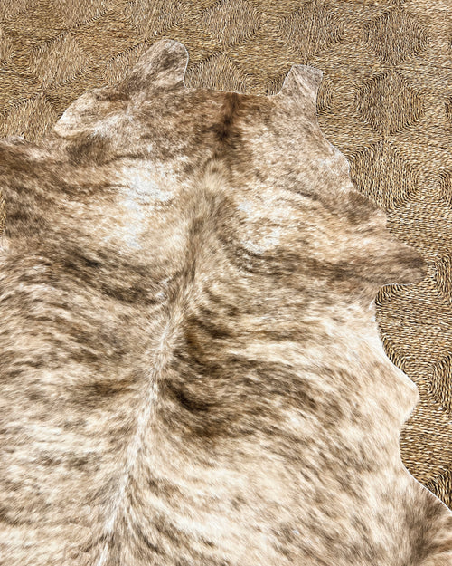 Brazilian Cowhide Rug, Brindle, No. 1