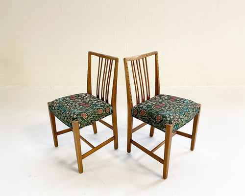 Dining Chairs in William Morris Blackthorn, Pair - FORSYTH