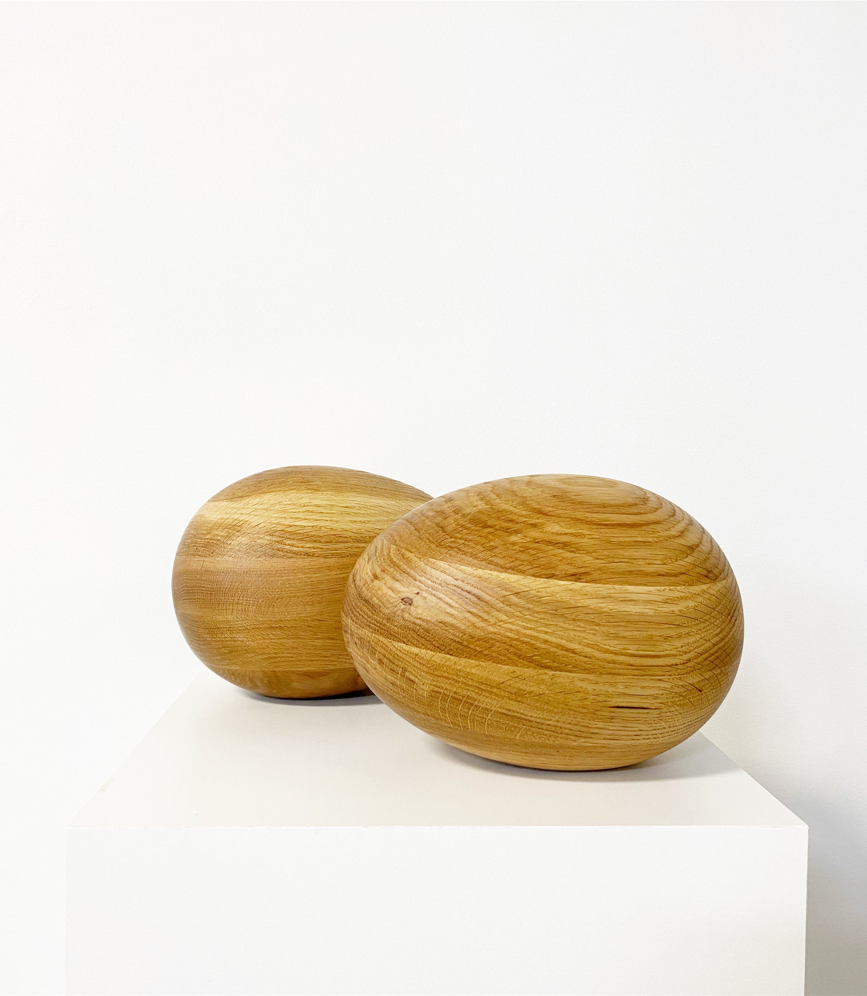 Large Oak Egg Sculpture