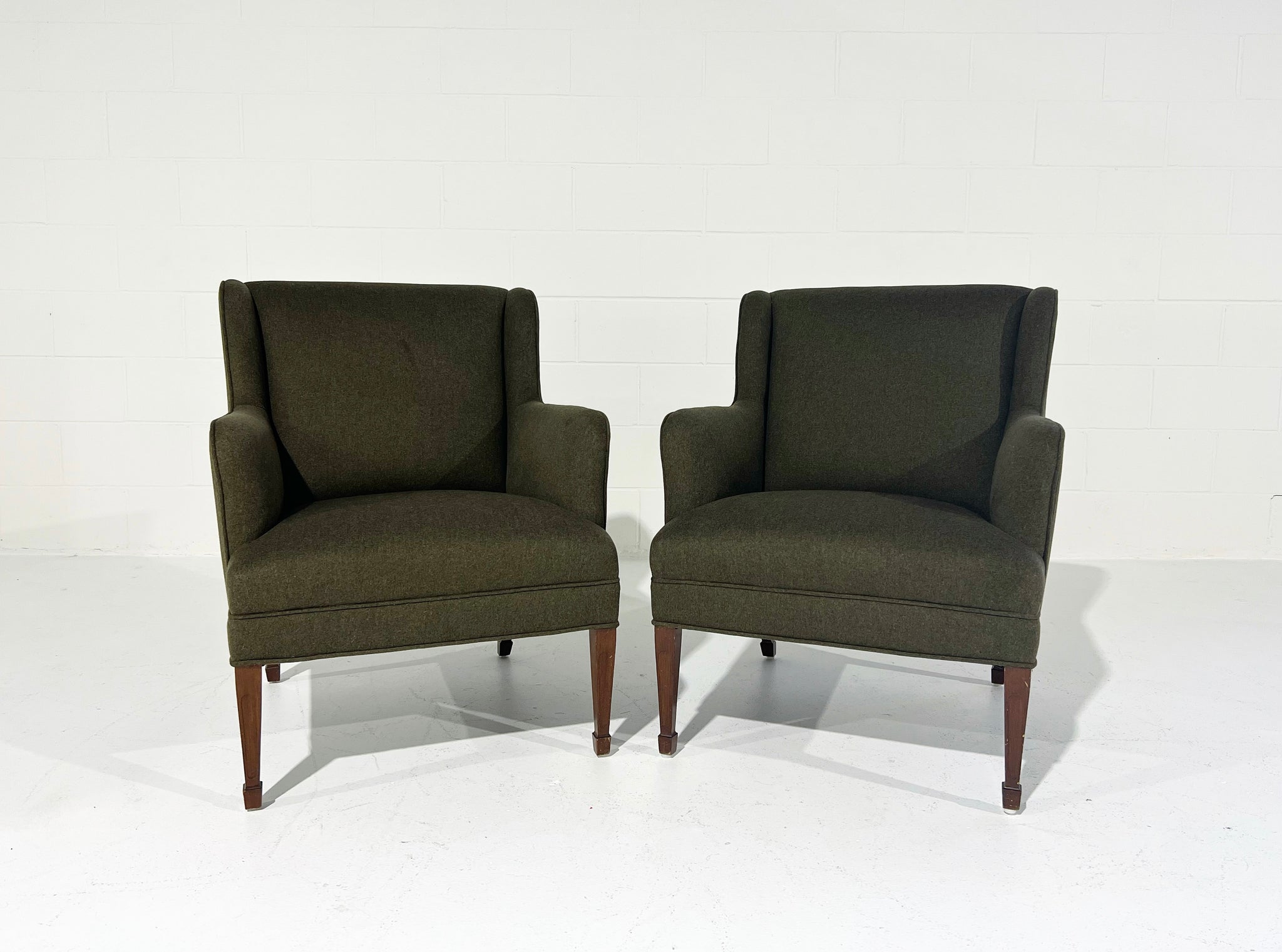 Armchairs in Loro Piana Cashmere Wool