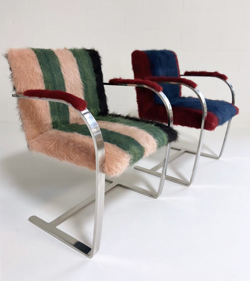 Brno Chairs in Colville Mohair, pair