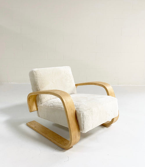 Model 400 "Tank" Lounge Chair in Shearling