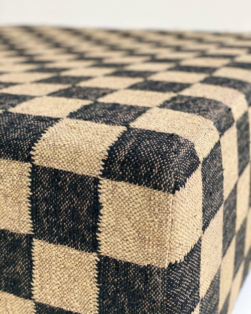 The Forsyth Checkerboard Ottoman, 54 x 54 in