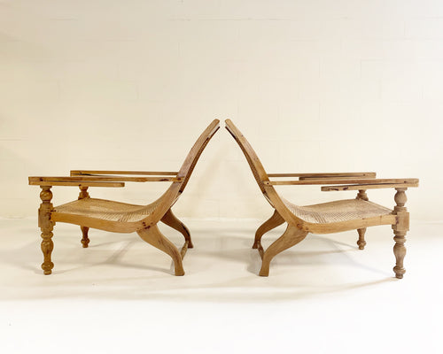 British Colonial Plantation Chairs, pair - FORSYTH