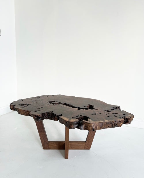 Walnut Burl Slab Coffee Table, Edition of 10