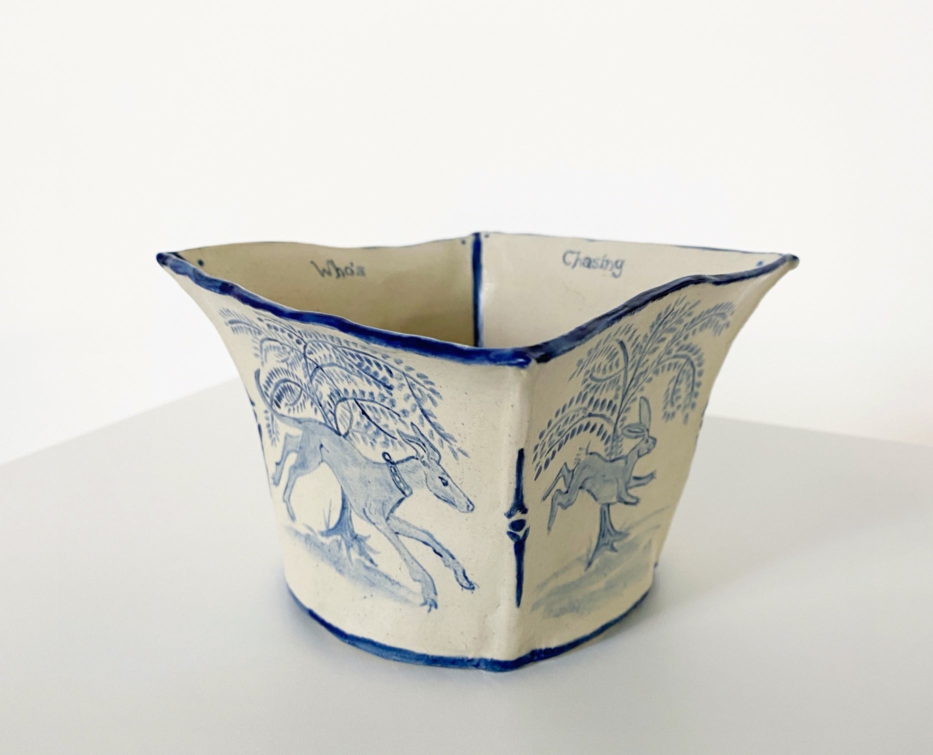 Who's Chasing Who Vase. - FORSYTH