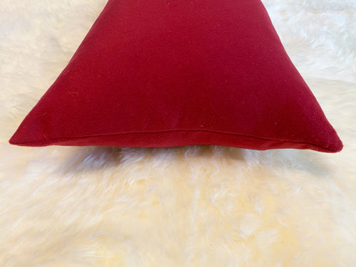 Loro Piana Red Cashmere Pillow, 21"