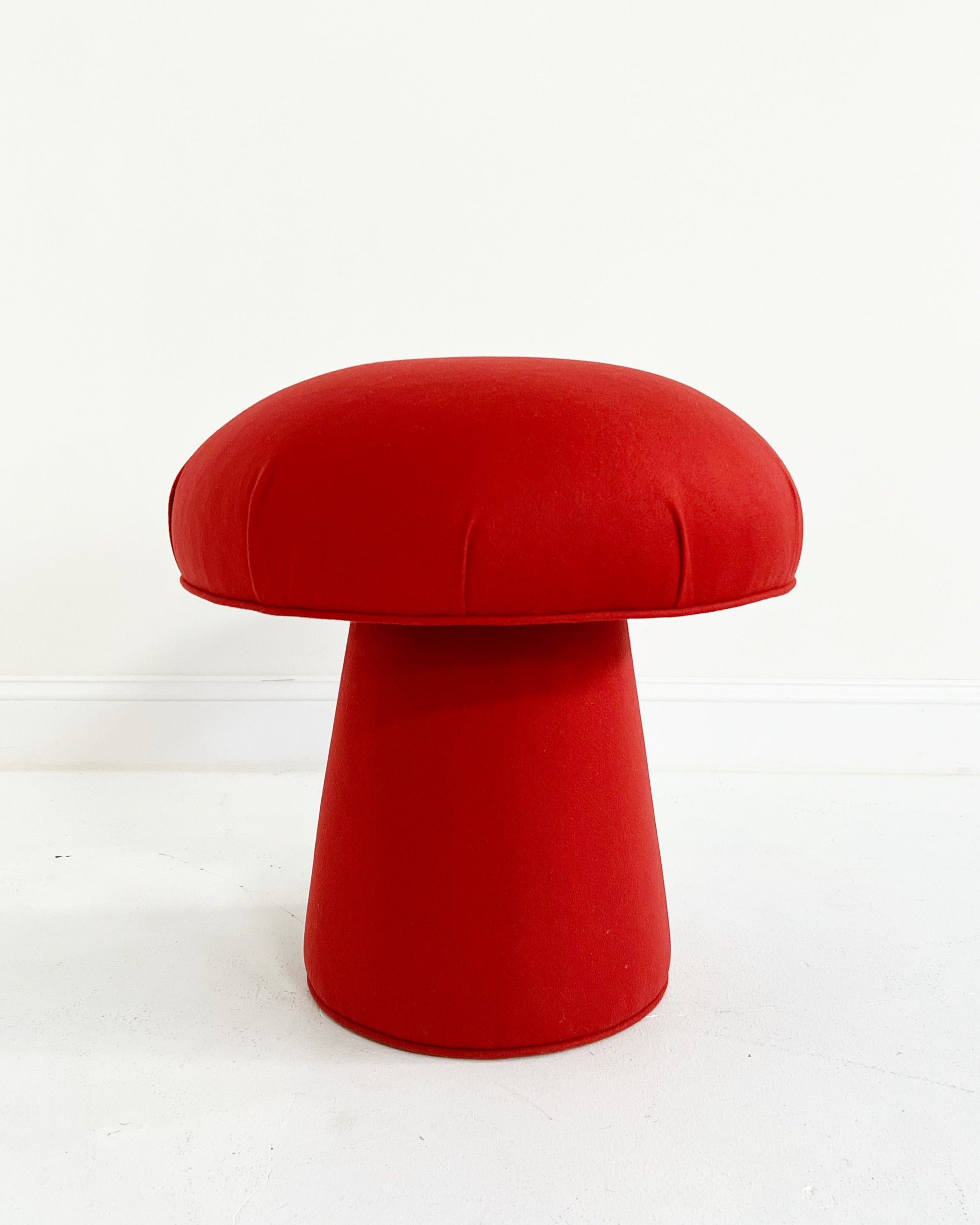 The Forsyth Mushroom Pouf in Loro Piana Cashmere