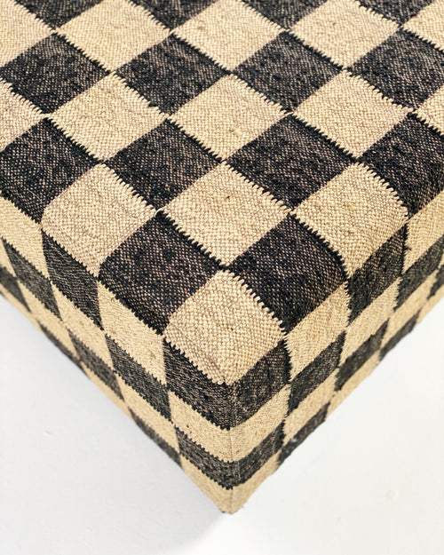 The Forsyth Checkerboard Ottoman, 54 x 54 in