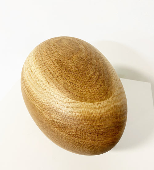 Large Oak Egg Sculpture