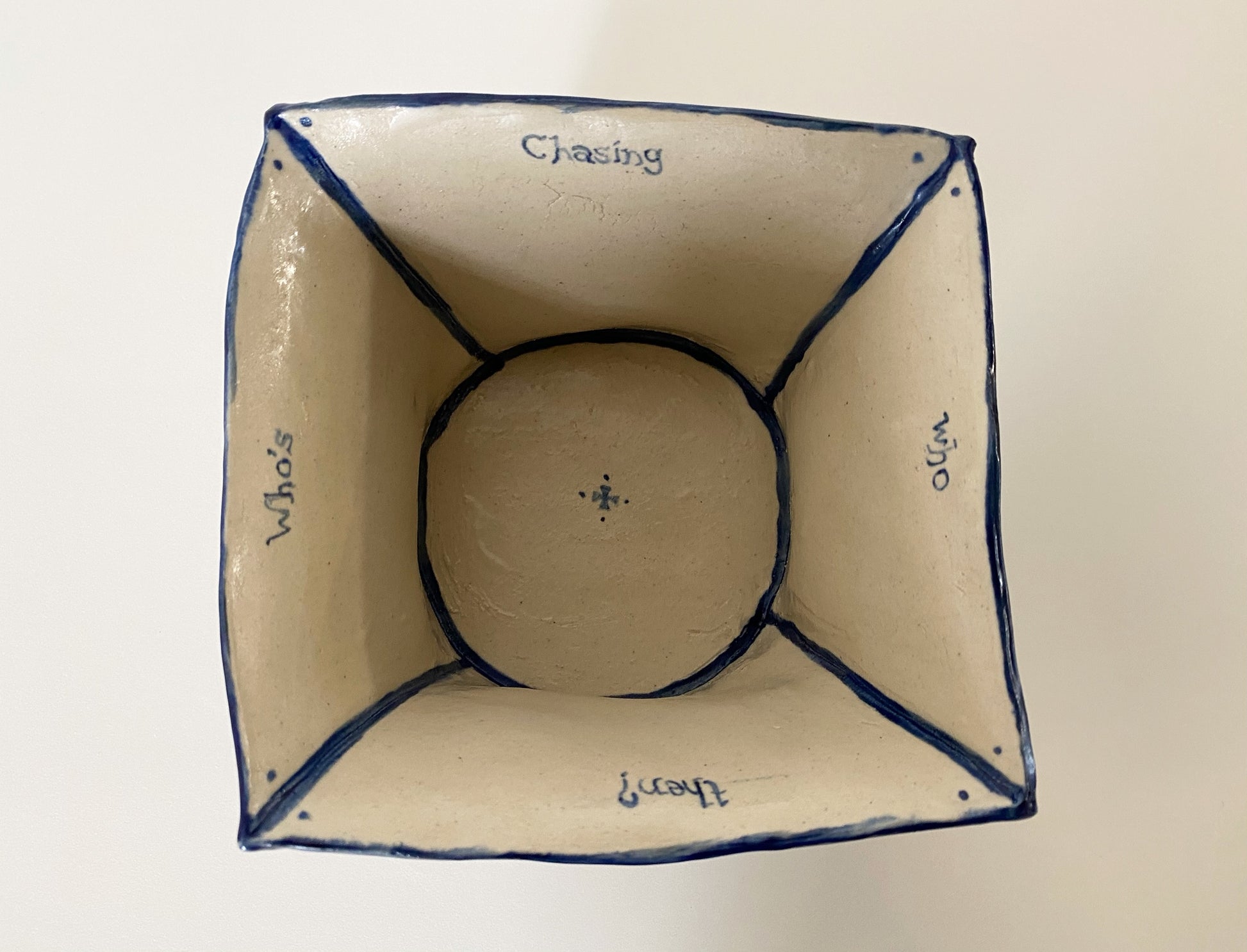 Who's Chasing Who Vase. - FORSYTH