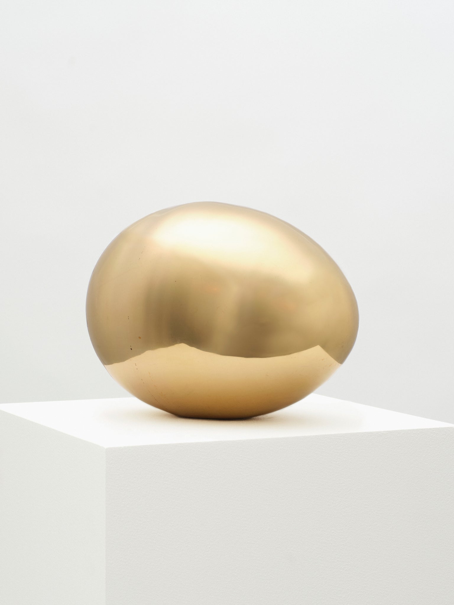 Large Brass Egg Sculpture