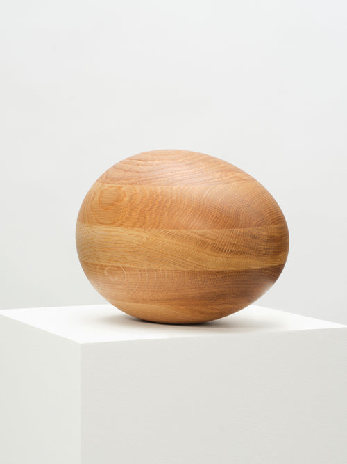 Large Oak Egg Sculpture