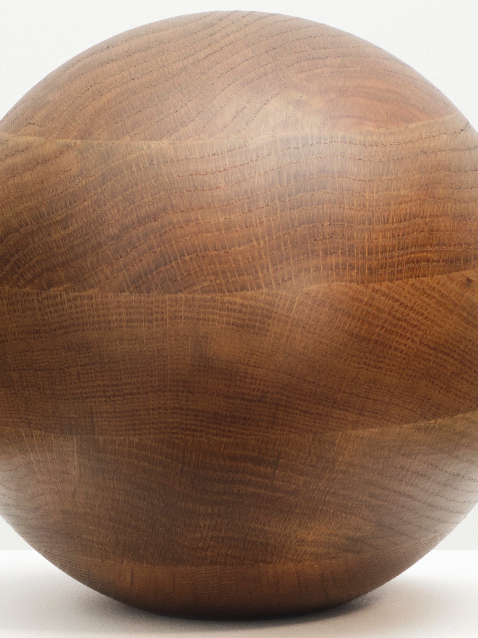 Large Oak Egg Sculpture, Smoked