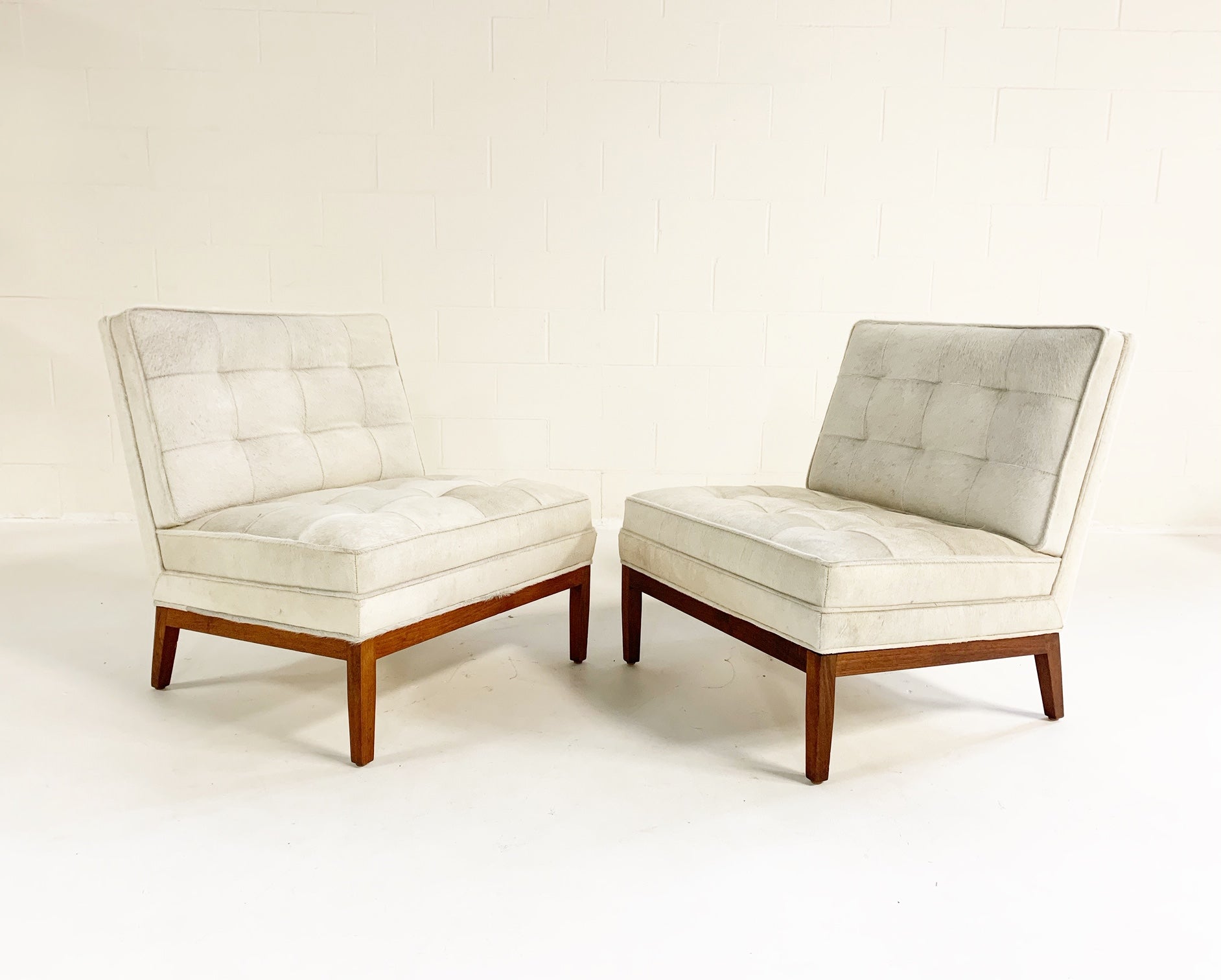 Lounge Chairs in Brazilian Cowhide, pair - FORSYTH