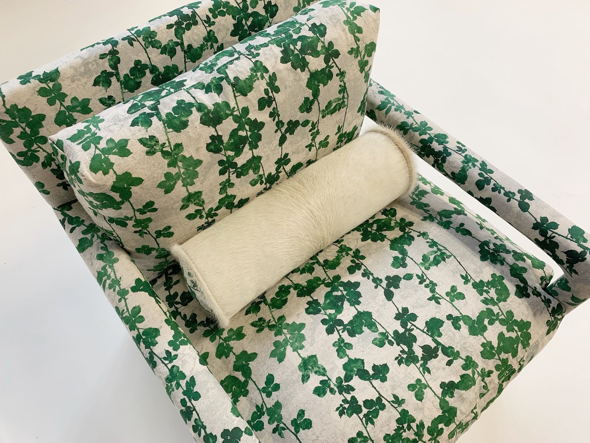 Milo Baughman Style Parsons Chairs in "Brambles" - FORSYTH