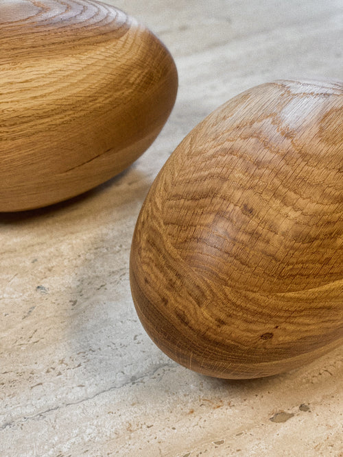 Large Oak Egg Sculpture