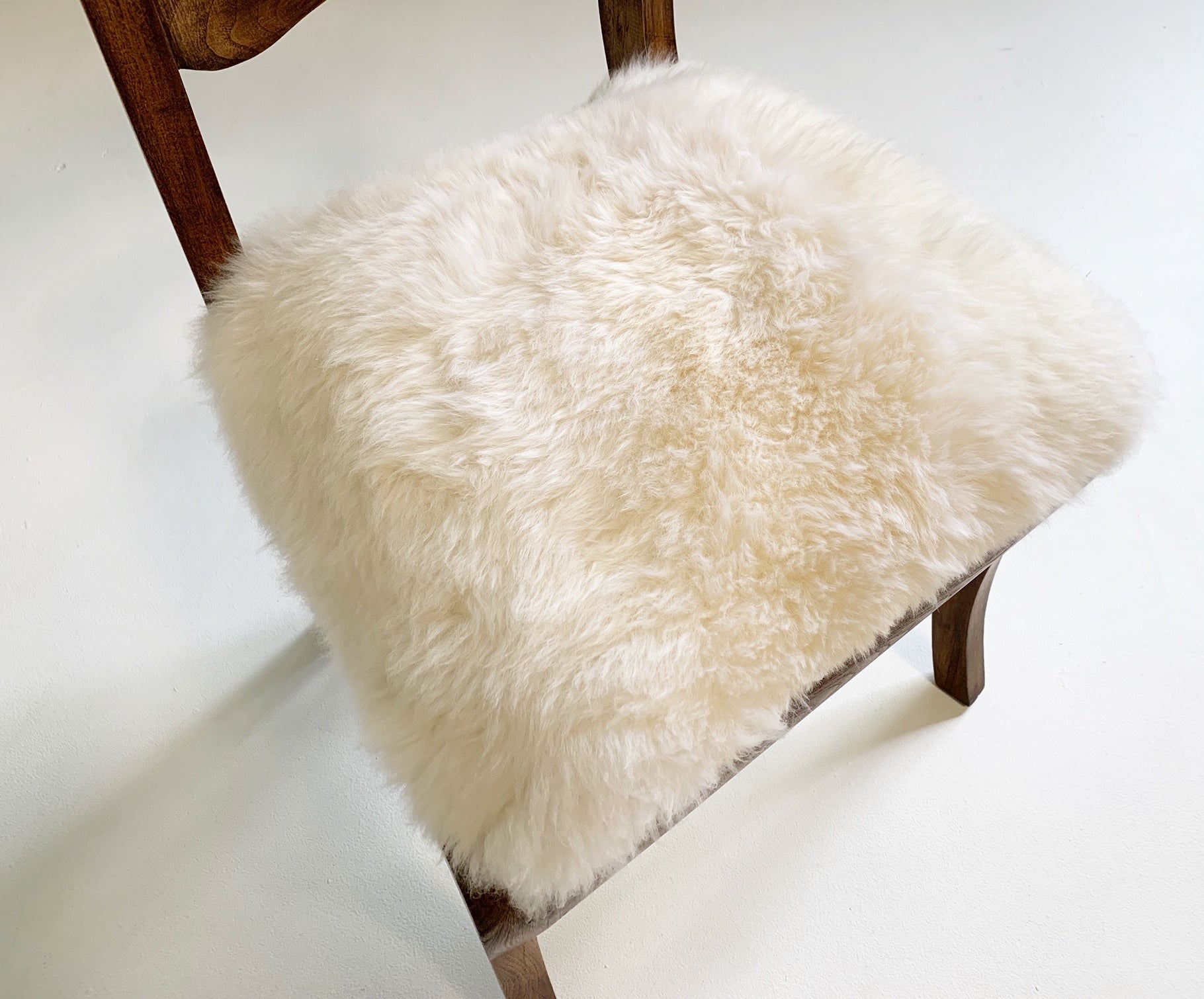 French Side Chairs in Brazilian Sheepskin, pair - FORSYTH