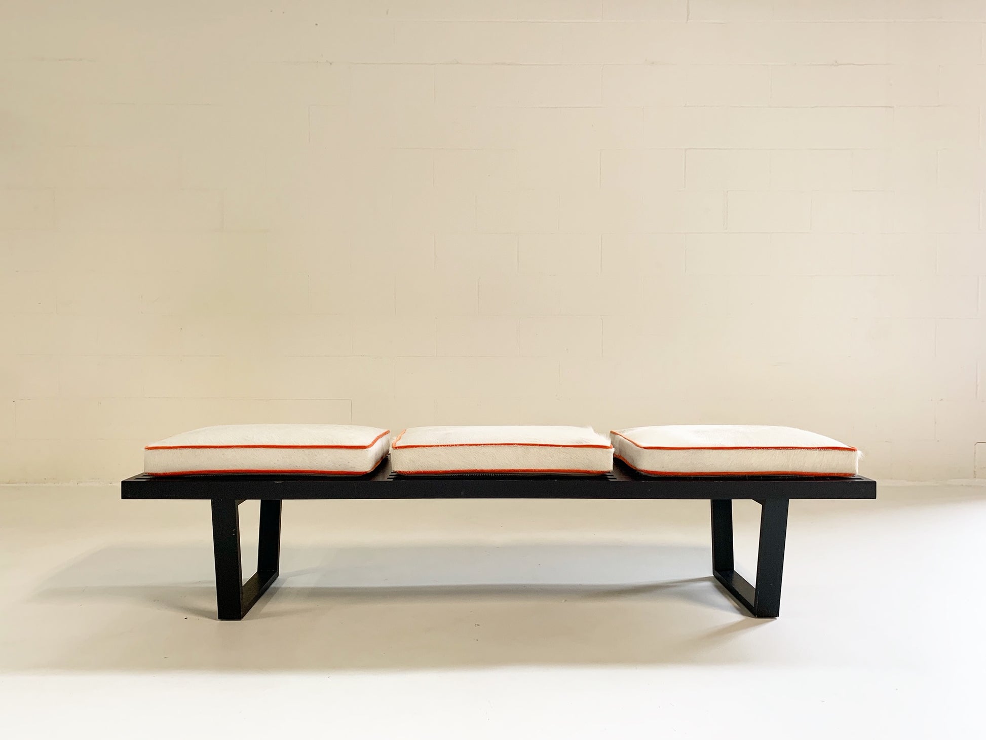 Model 4692 Platform Bench with Cowhide Cushions - FORSYTH