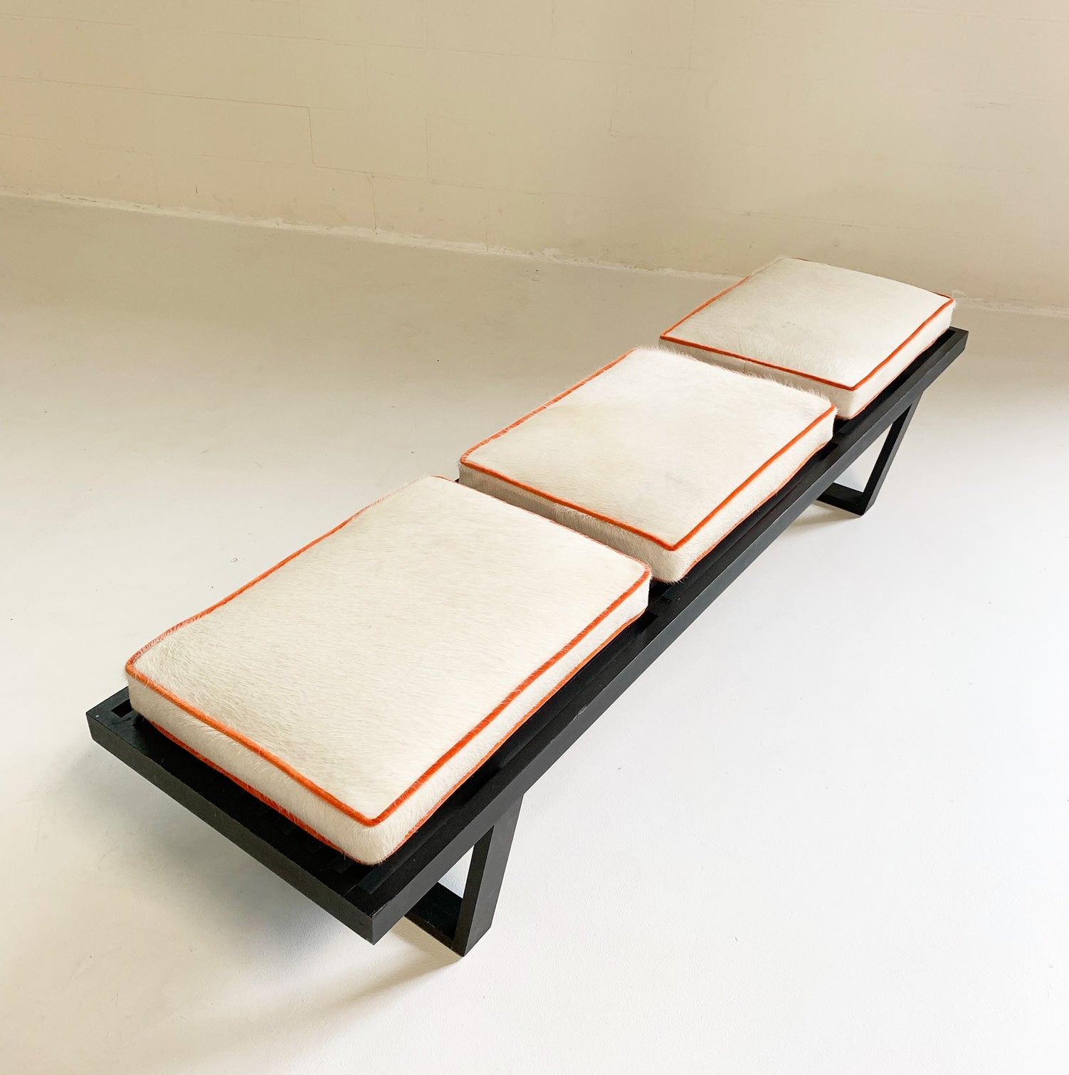 Model 4692 Platform Bench with Cowhide Cushions - FORSYTH